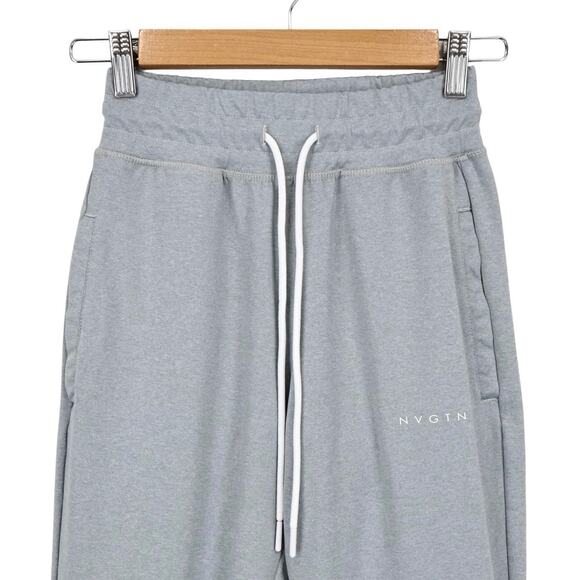 NVGTN High Rise Drawstring Jogger Lounge Pant Silver Mist Light Grey Size Small - Picture 3 of 7